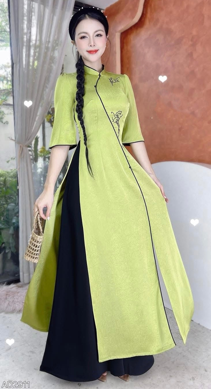 AD2911 Áo Only - Áo Dài Hoa Ly Mùa Hạ