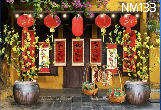 Super High Quality Back Drop. Code (NM133) for Tet Vietnamese New Year