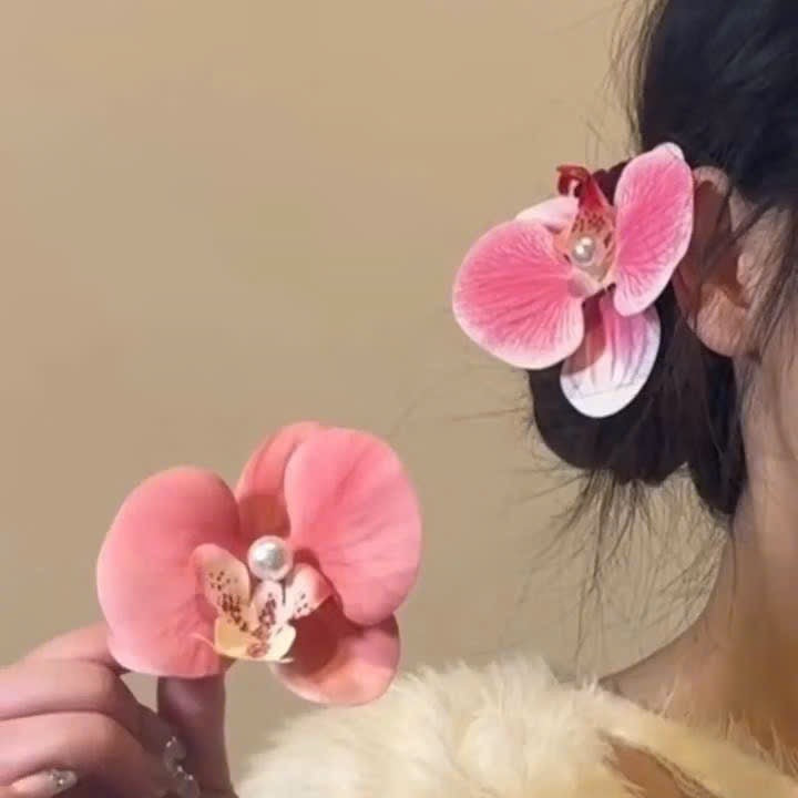 Kẹp cài tóc hoa lan