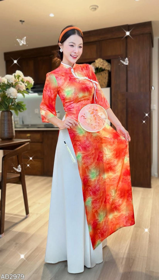 AD2979 Áo only - Áo Dài Lâm Yên Tử