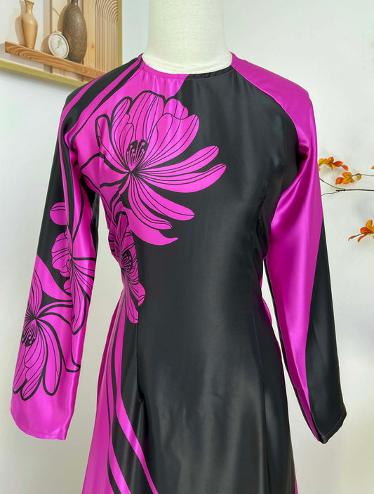 H467 1921 Áo only - Áo dài lụa ánh sao