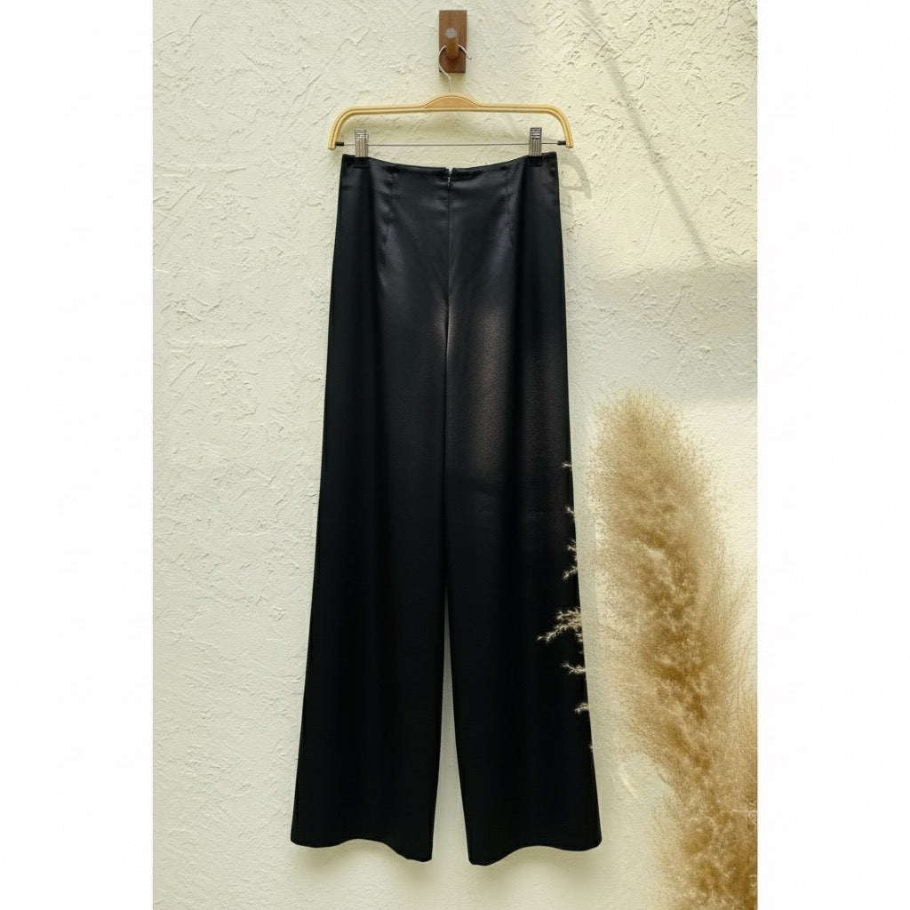 1321 Quần suông lụa mã não