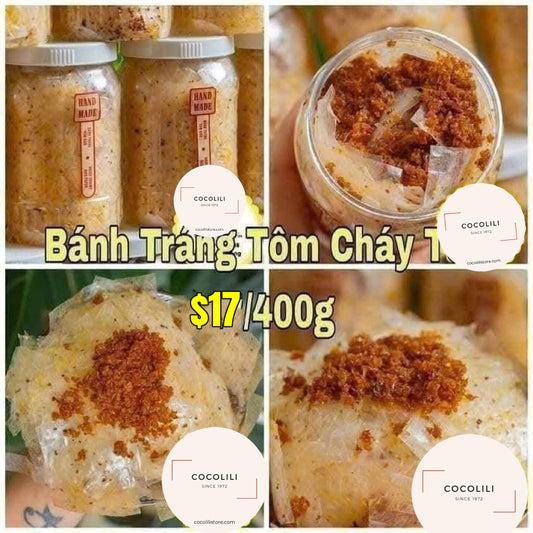 Bánh tráng tôm cháy tỏi