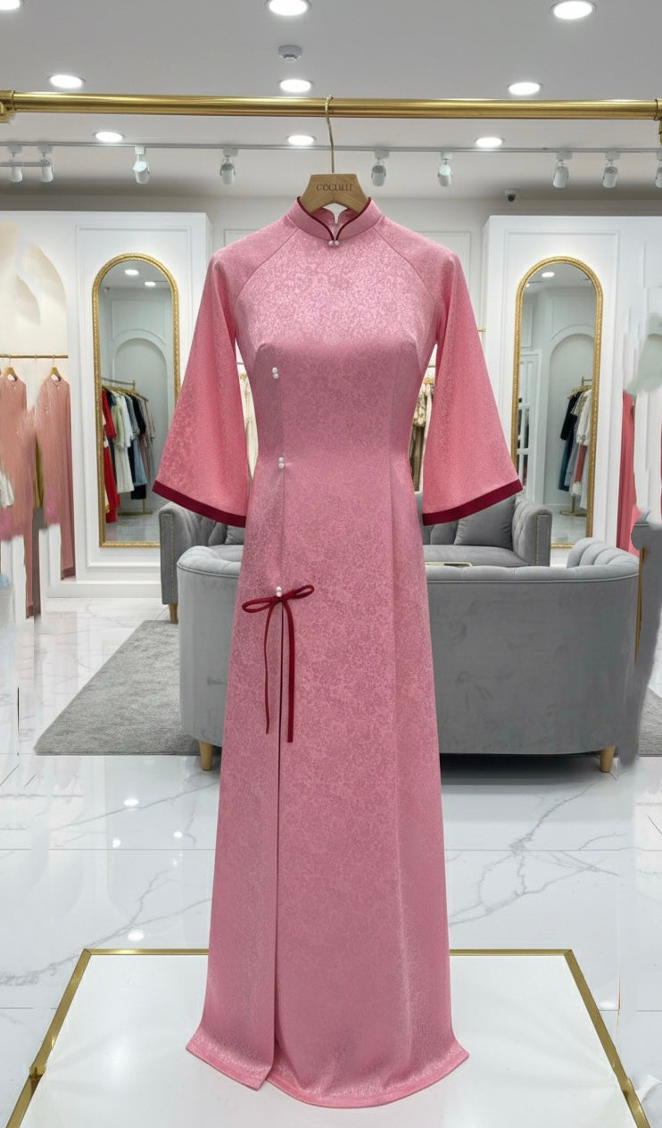 H201 H202 H203 1340 Áo only - Áo dài xẻ tà đính nơ