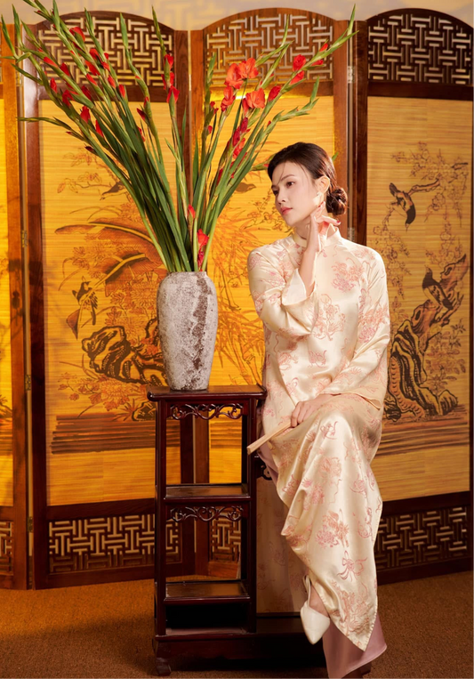 L2564 Áo only - Áo ngọc trai hồng