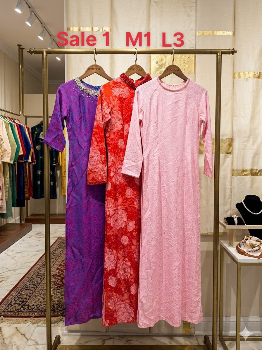 Sale1 Áo dài hàng sale lẻ size
