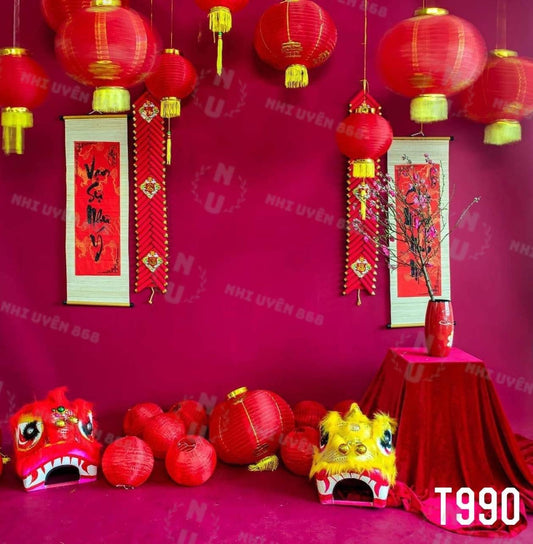 Super High Quality Back Drop. Code (T990) for Tet Vietnamese New Year