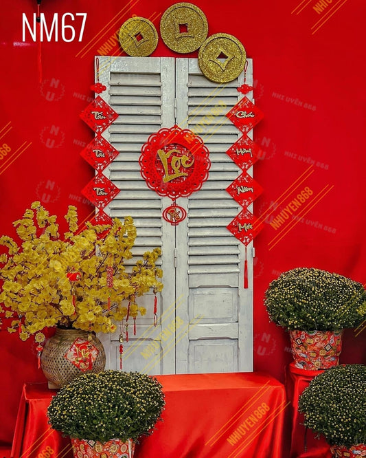 Super High Quality Back Drop. Code (NM67) for Tet Vietnamese New Year