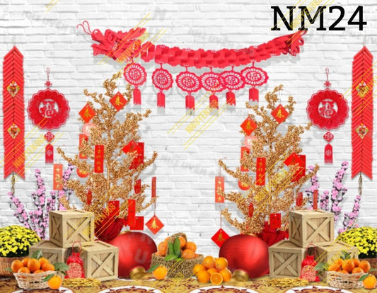 Super High Quality Back Drop. Code (NM24) for Tet Vietnamese New Year