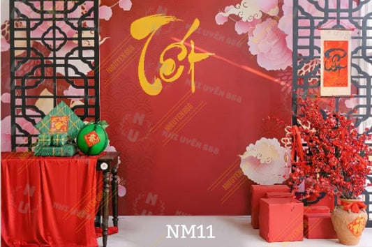 Super High Quality Back Drop. Code (NM11) for Tet Vietnamese New Year