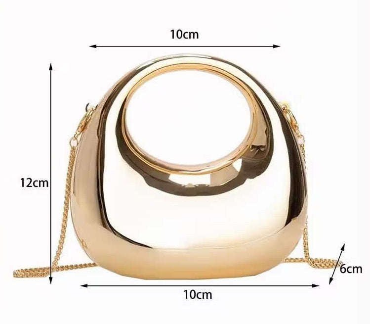 4821 Túi mini cầm tay màu vàng gold