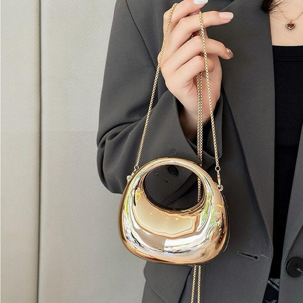 4821 Túi mini cầm tay màu vàng gold