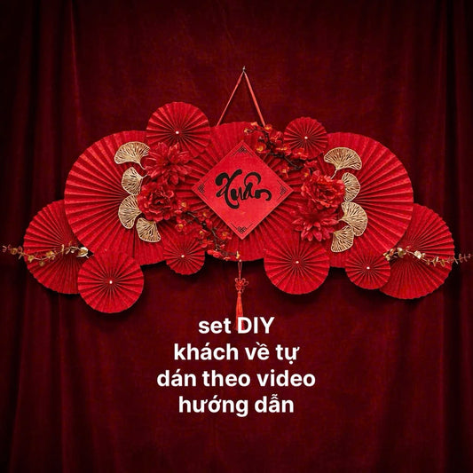 TR9 - Set TẾT XUÂN (khách tự dán theo video, shop ship nguyên bịch phụ kiện)