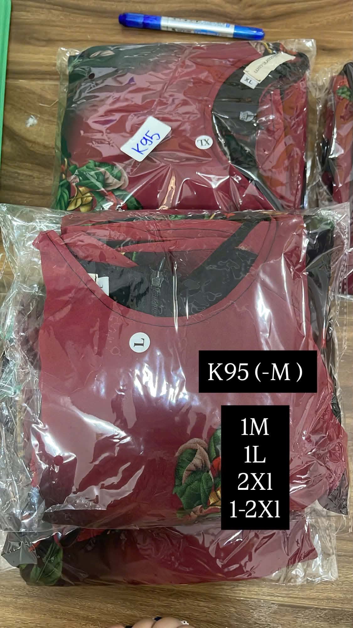 K95 Áo only no pants - Áo dài dáng truyền thống chiết li eo voan 4 tà