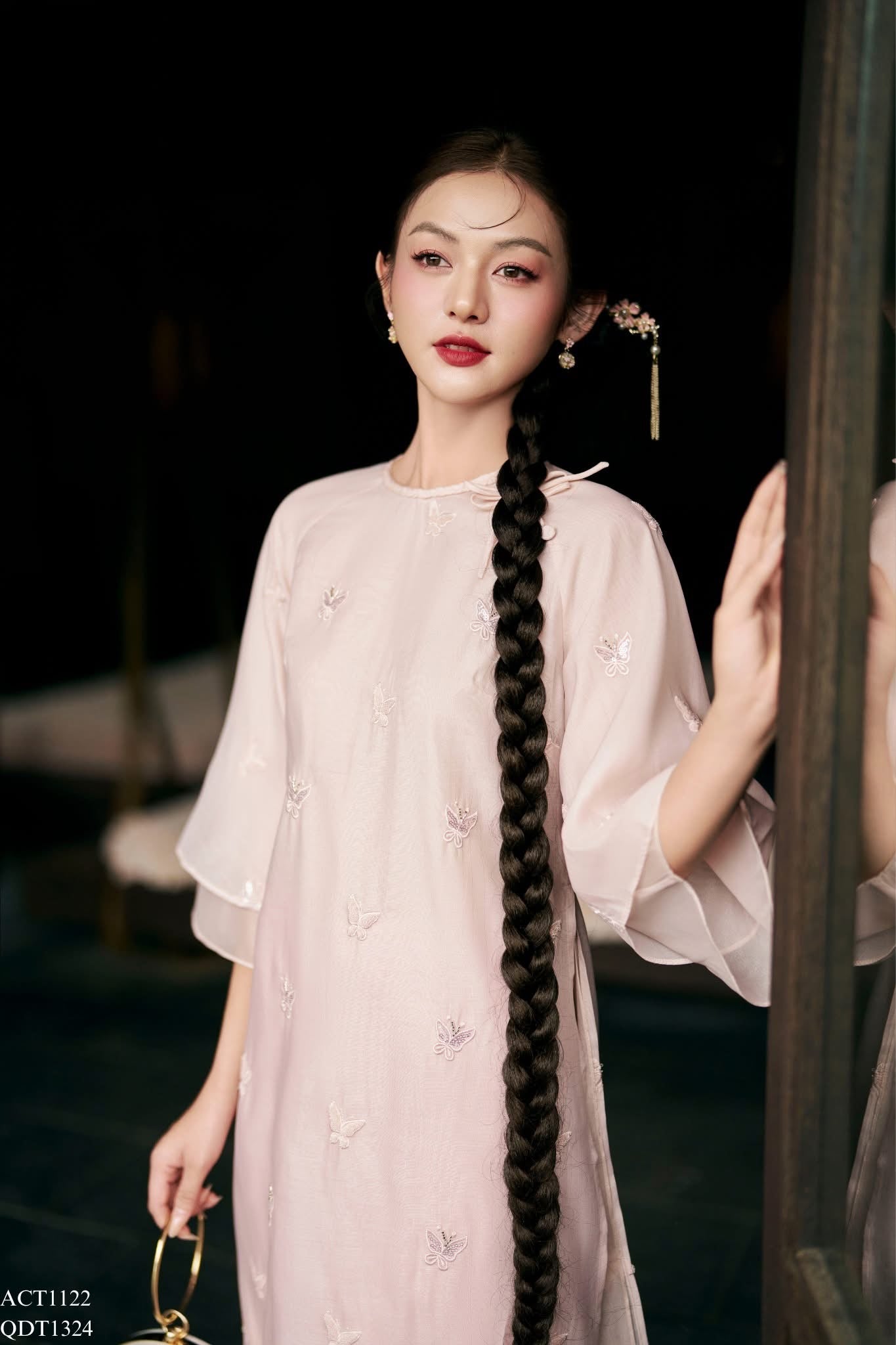 TOC51 - Tóc giả tết lệch 1 bên