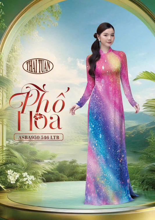 T506 - Áo dài Lụa Thái tuấn cao cấp