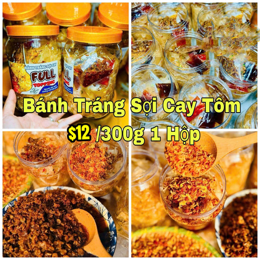 Bánh Tráng Sợi Cay Tôm