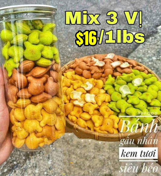 Bánh gấu mix 3 vị