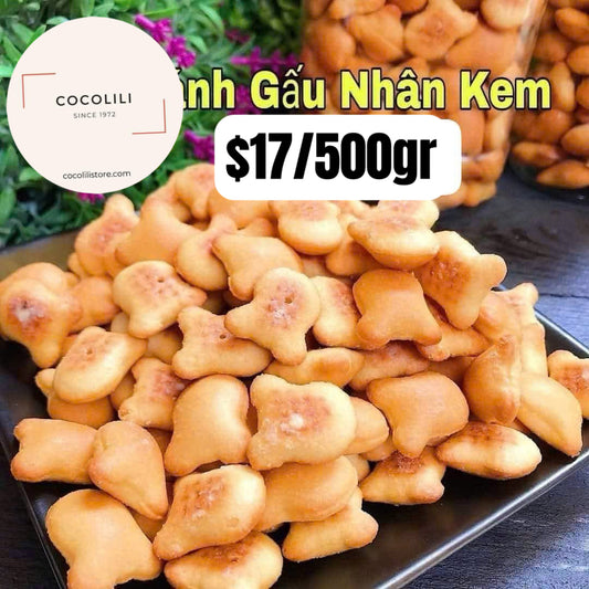 Bánh gấu nhân kem