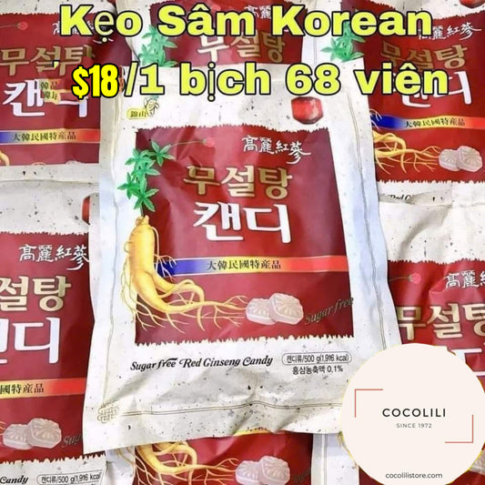 Kẹo sâm Korean bịch 68 viên