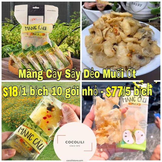 Mãng cầu sấy dẻo muối ớt