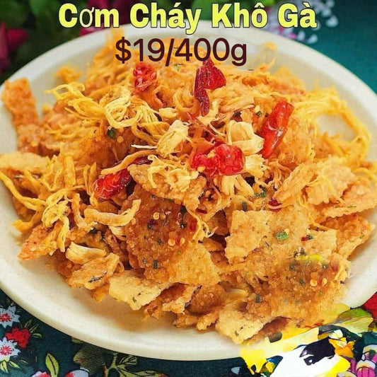 Cơm cháy khô gà