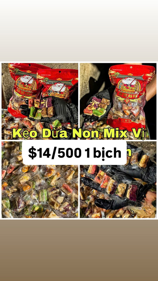 Kẹo dừa non mix vị