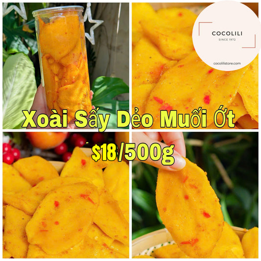 Xoài sấy dẻo muối ớt