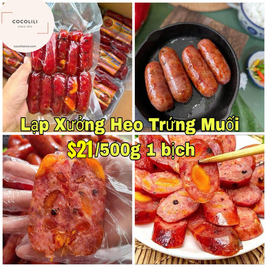 Lạp xưởng heo trứng muối