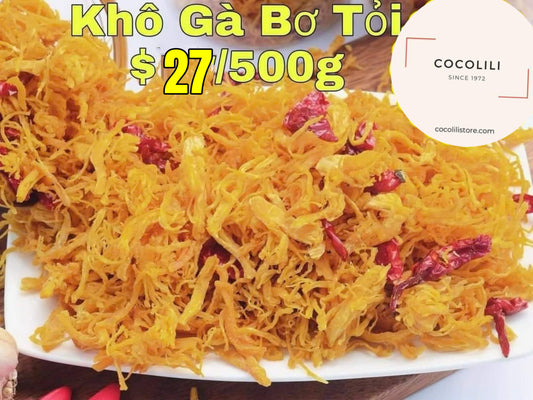 Khô gà bơ tỏi