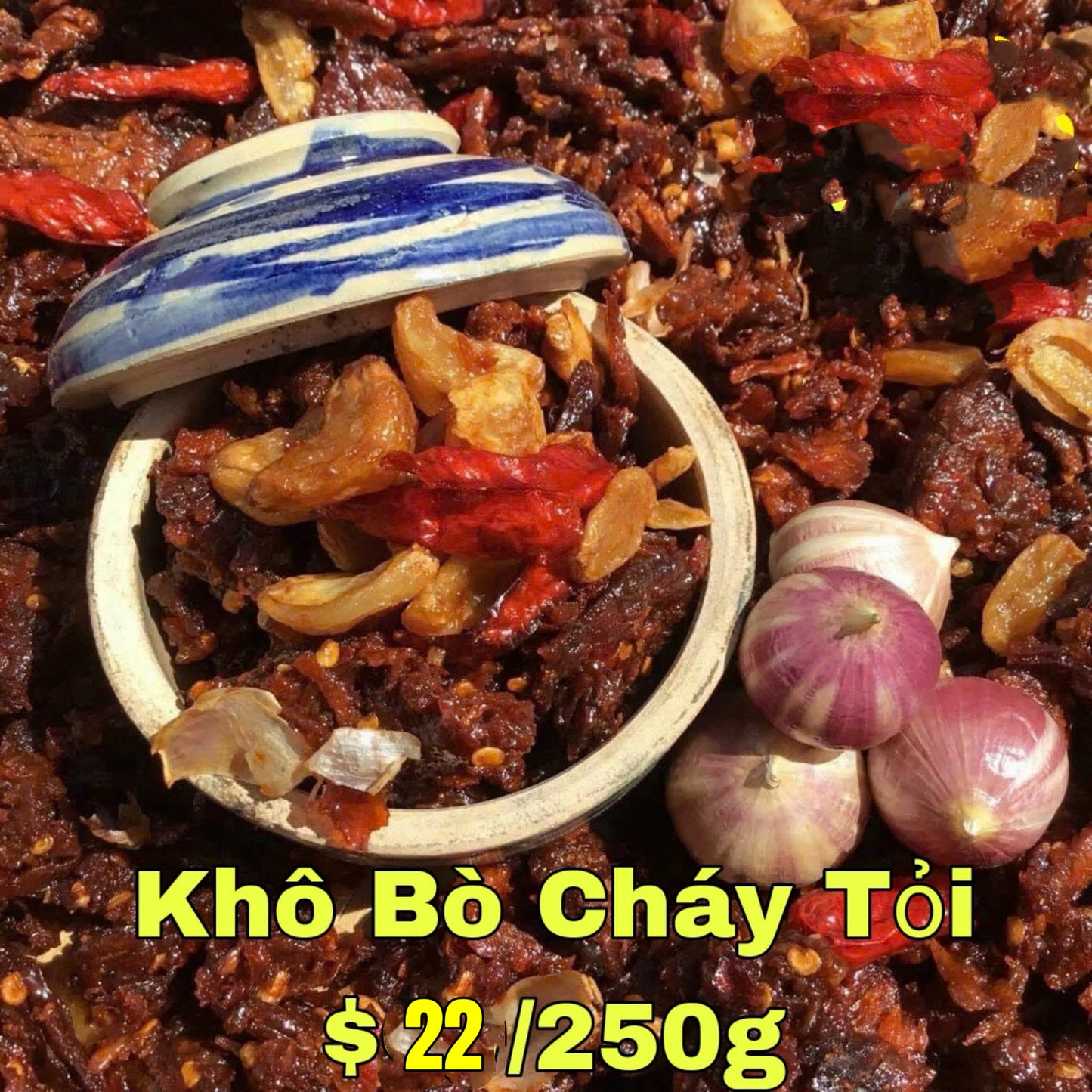 Khô bò cháy tỏi