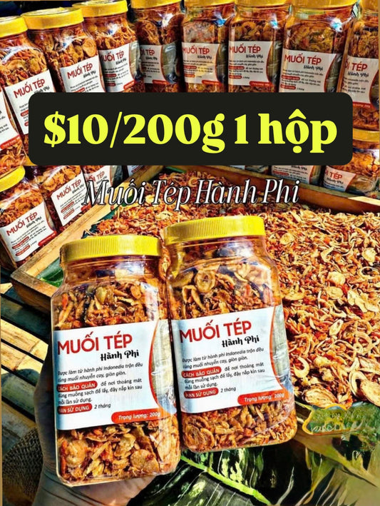 Muối tép hành phi