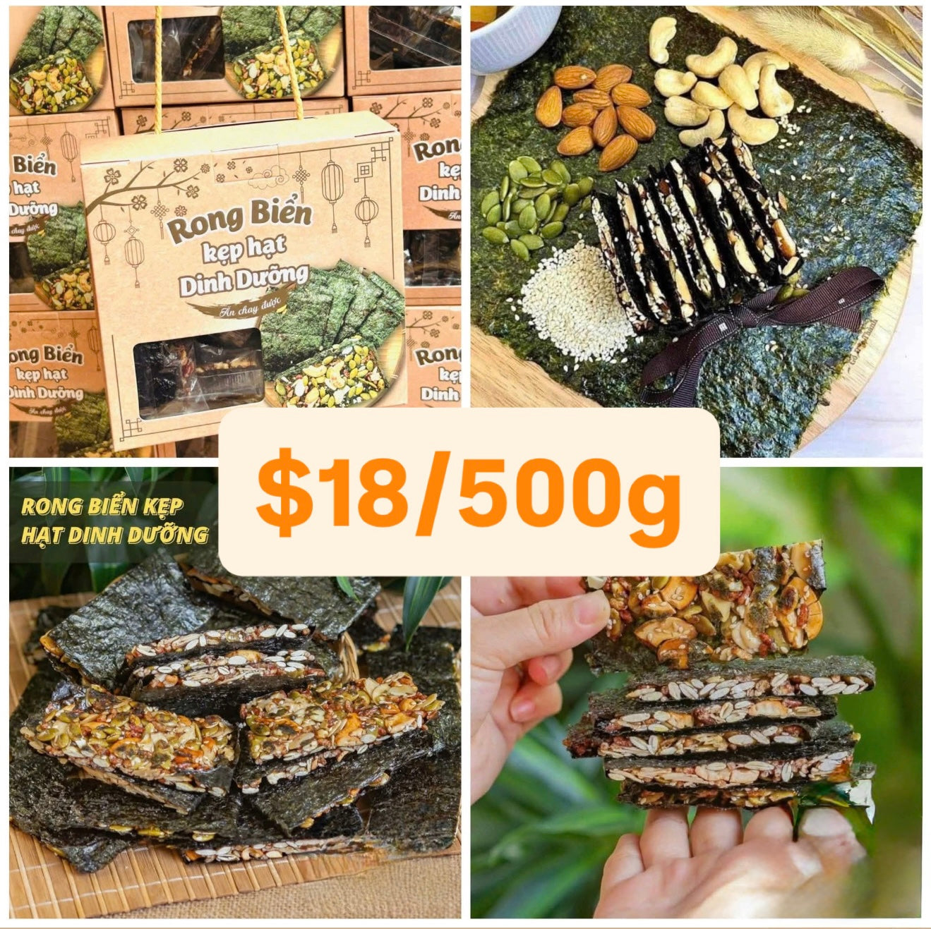 Rong biển kẹp hạt dinh dưỡng