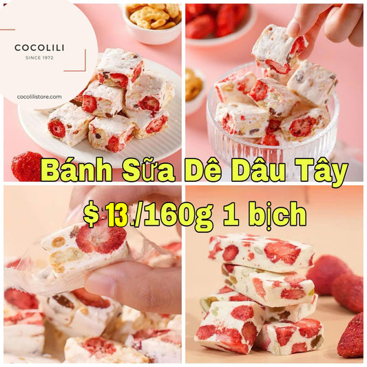 Bánh sữa dê dâu tây