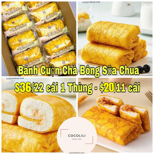 Bánh cuộn chà bông sữa chua