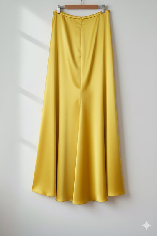 QV - Quần váy lụa mã não Vàng tươi