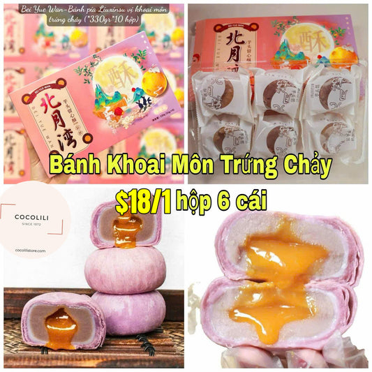 Bánh khoai môn trứng chảy hộp 6 bánh