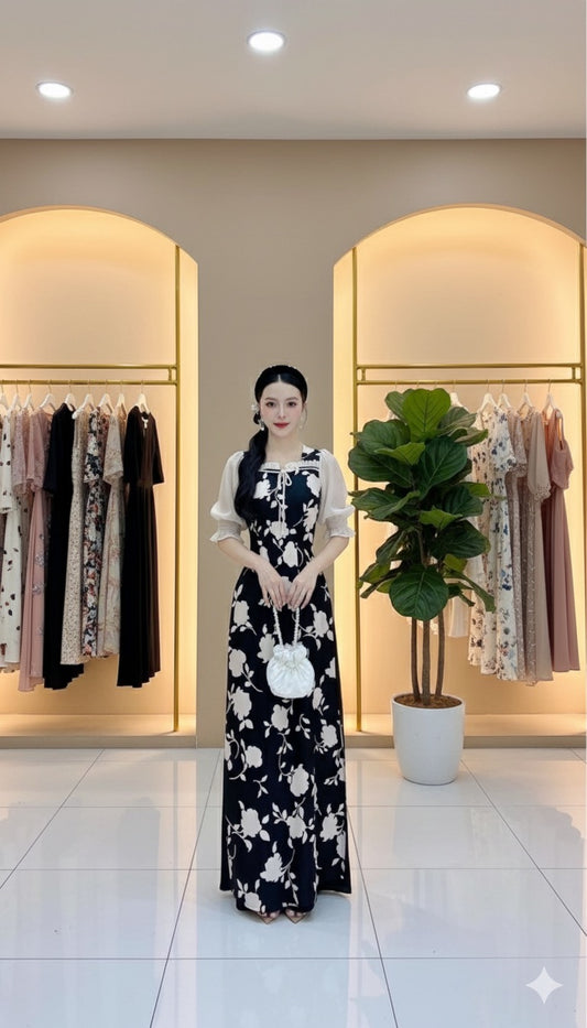 AD2850 Áo Dài only Đình Cổ Tích.