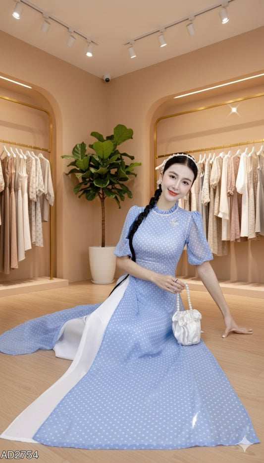 AD2754- Áo Dài only 4T Bướm Nhỏ.