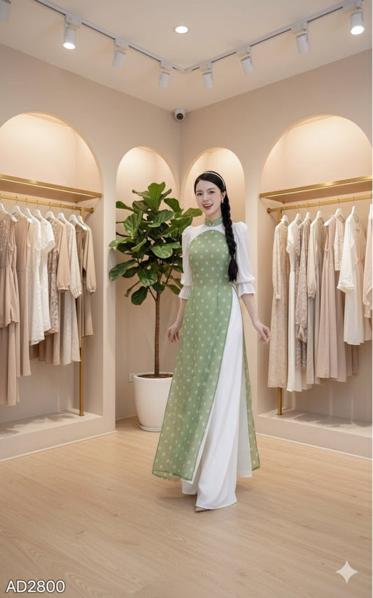 AD2800- Áo Dài only Mâm Xôi 4T.