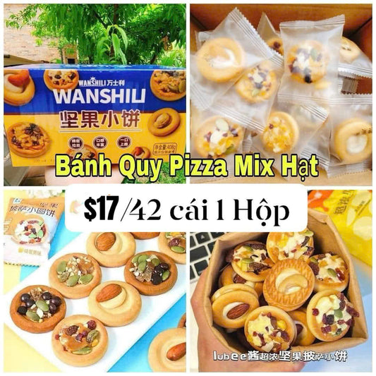 Bánh quy pizza mix hạt