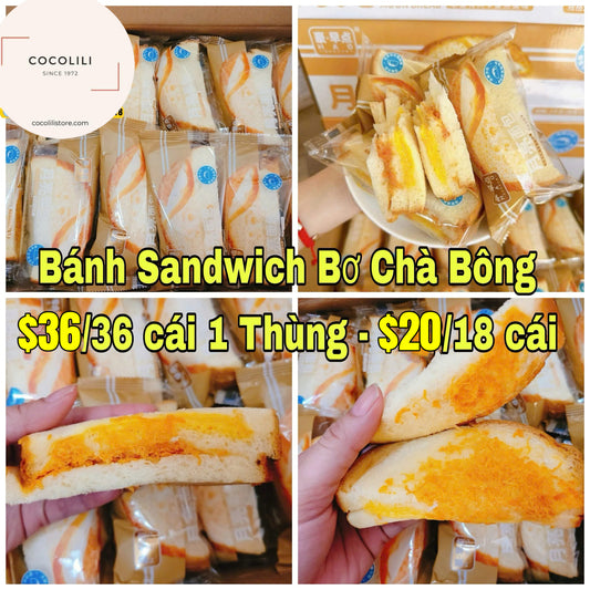 Bánh sandwich bơ chà bông