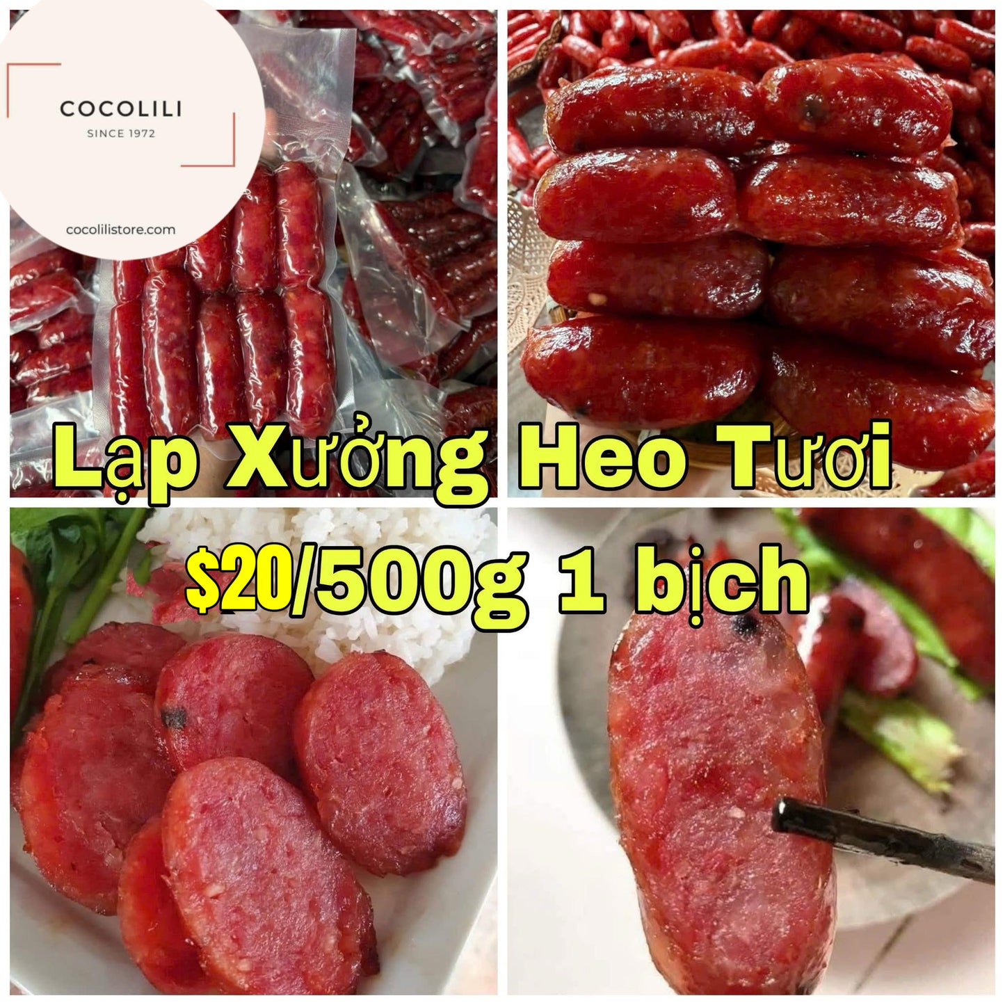 Lạp xưởng heo tươi