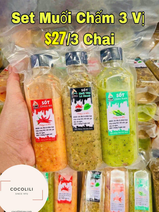 Set muối chấm 3 vị