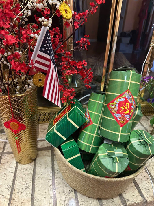 TET05 Deco - Set 10 bánh 4 bánh chưng 6 bánh tét