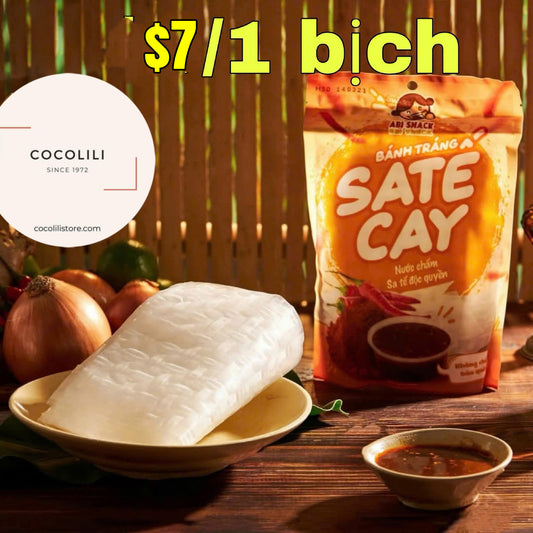 Bánh tráng sa tế cay