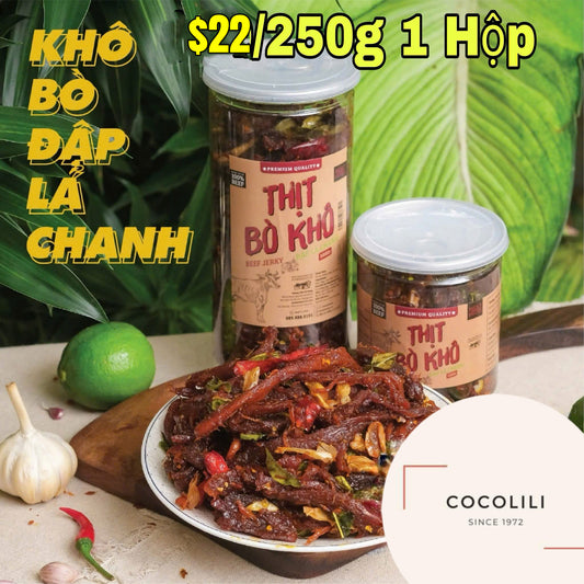 Khô bò đập lá chanh