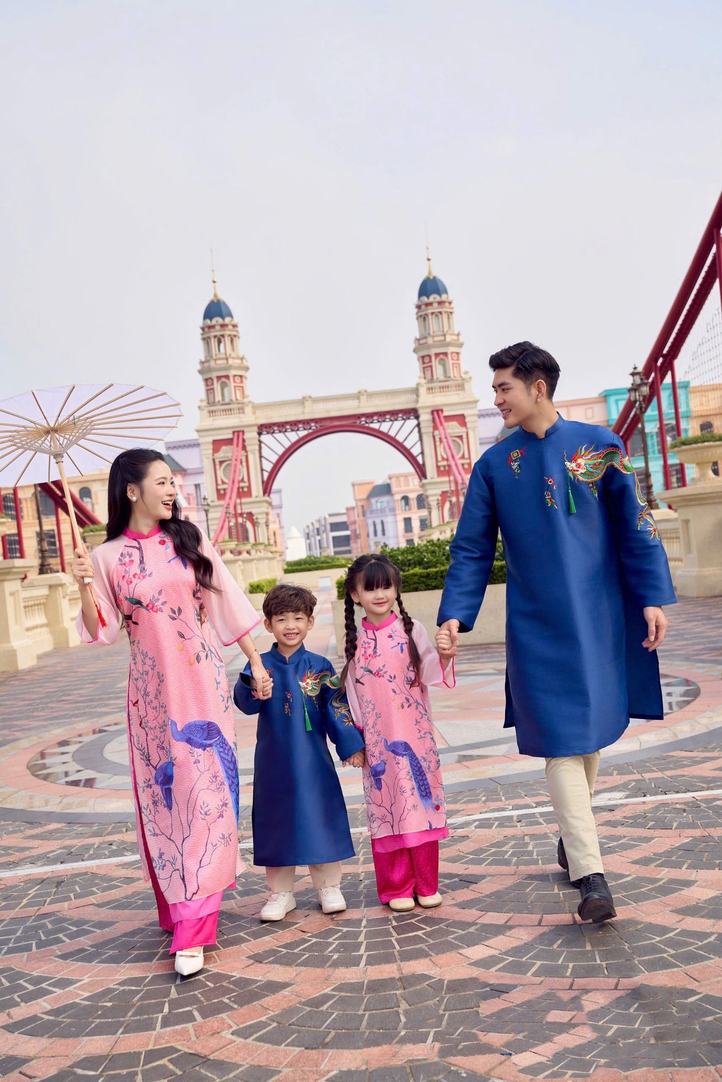 TN31 TN32 TN33 Áo only - Áo dài bé trai Đoàn Viên