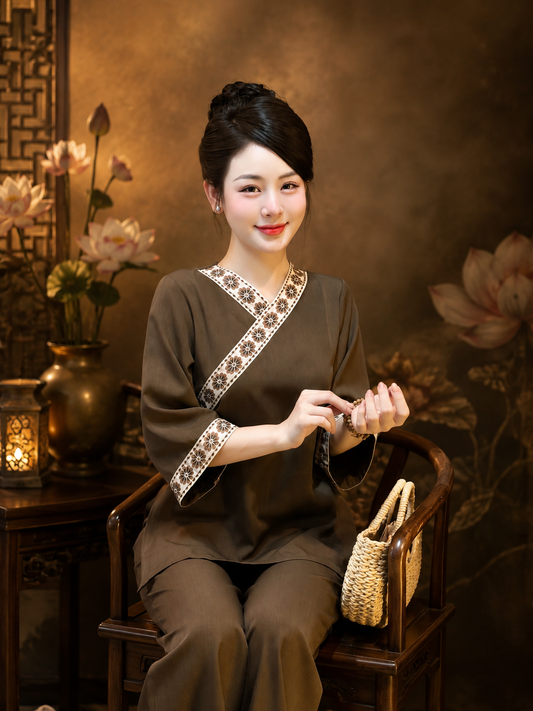 BB297 - 5175 Set bà ba đũi nâu