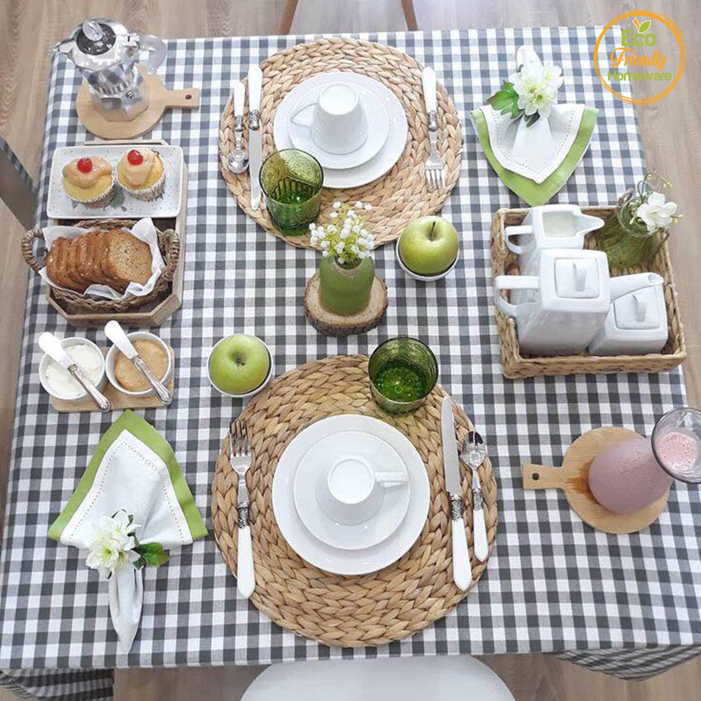 Set 4 Placemats Cao Cấp Handmade loại lớn